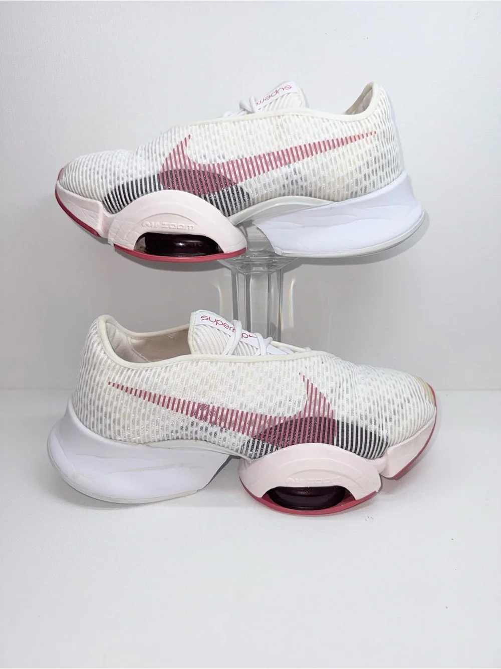 Nike Women’s White and Pink Training Sneakers